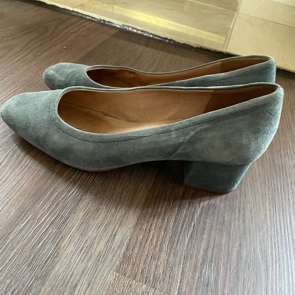 Madewell blue suede shoes